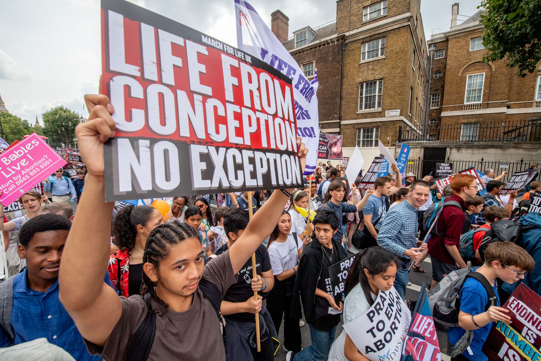 Thousands join the March for Life in London